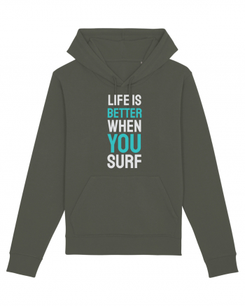 Life Is Better When You Surf Khaki