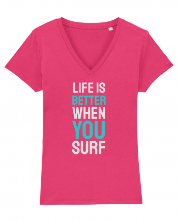 Life Is Better When You Surf Raspberry