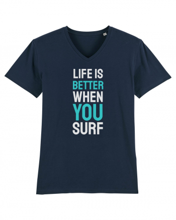 Life Is Better When You Surf French Navy