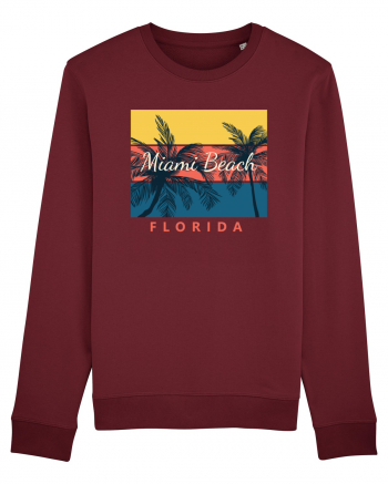 Miami Beach Florida Burgundy