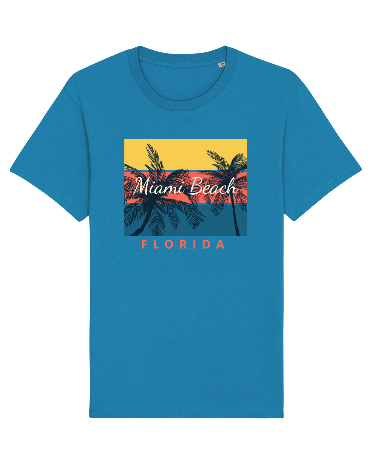 Tricou mânecă scurtă Unisex Rocker Azur