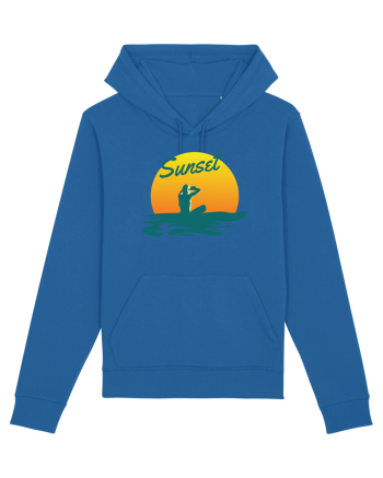 Ocean Sunset Blue Wave Royal Blue