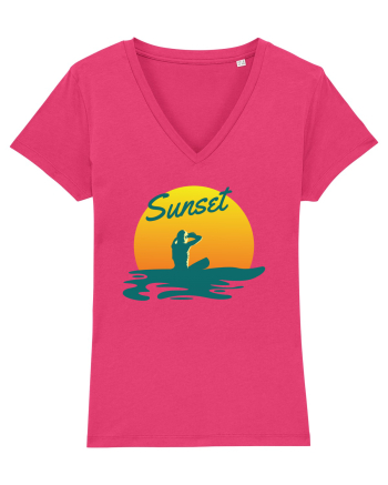 Ocean Sunset Blue Wave Raspberry