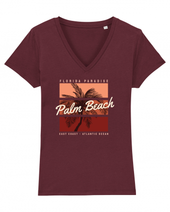 Palm Beach East Coast Florida Burgundy