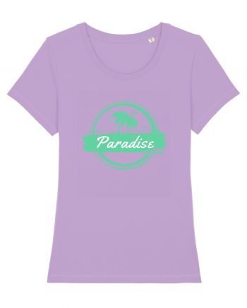 Paradise Green Palm Trees Lavender Dawn