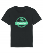 Paradise Green Palm Trees Tricou mânecă scurtă Unisex Rocker