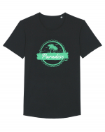 Paradise Green Palm Trees Tricou mânecă scurtă guler larg Bărbat Skater