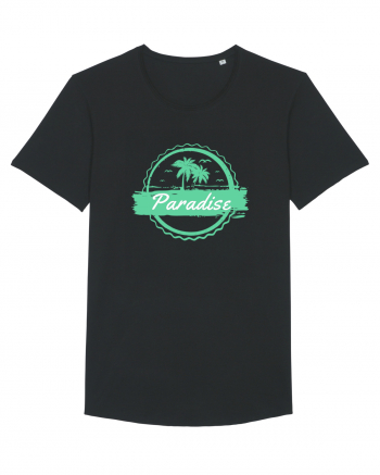 Paradise Green Palm Trees Black