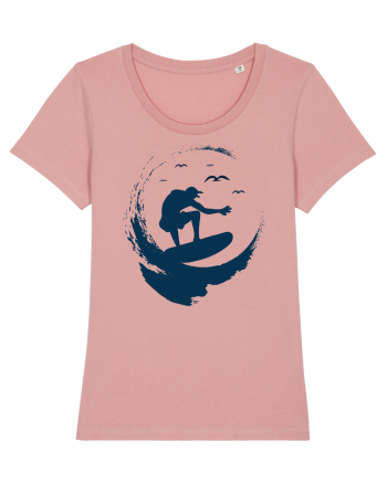 Perfect Wave Surf Life Ocean Canyon Pink
