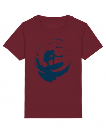 Perfect Wave Surf Life Ocean Burgundy