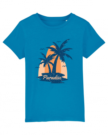 Retro Palm Tree Paradise Beach Azur