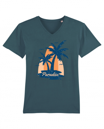 Retro Palm Tree Paradise Beach Stargazer