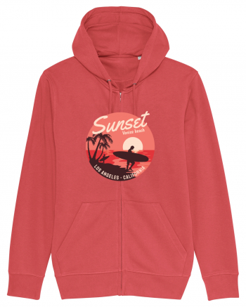 Retro Sunset Venice Beach Carmine Red