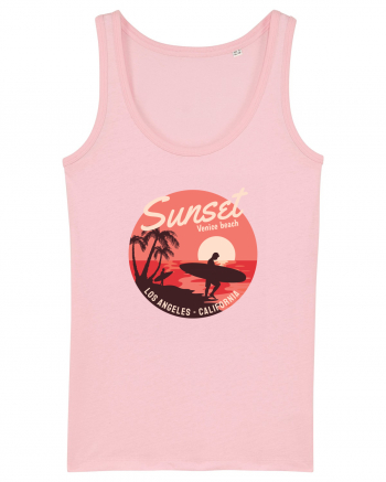 Retro Sunset Venice Beach Cotton Pink