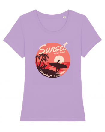 Retro Sunset Venice Beach Lavender Dawn