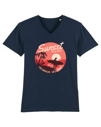 Retro Sunset Venice Beach French Navy