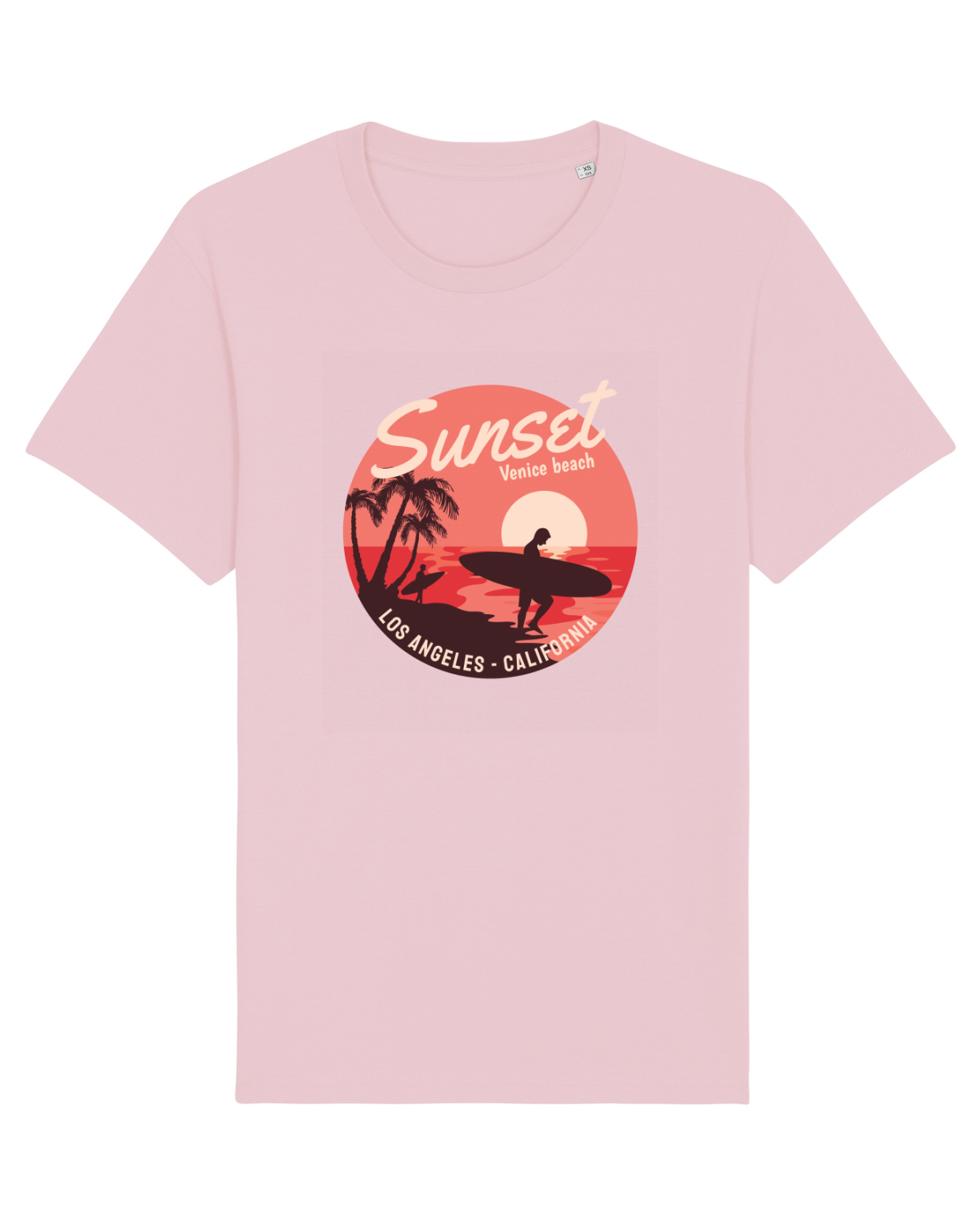 Tricou mânecă scurtă Unisex Rocker Cotton Pink