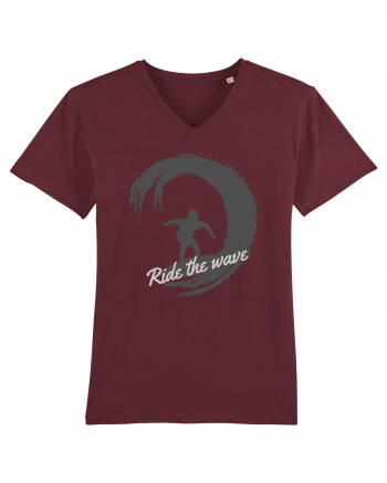 Ride The Wave Ocean Burgundy