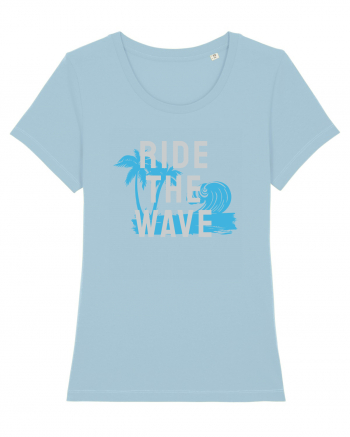 Ride The Wave Ocean Ride The Wave Sky Blue