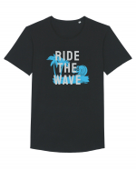 Ride The Wave Ocean Ride The Wave Tricou mânecă scurtă guler larg Bărbat Skater