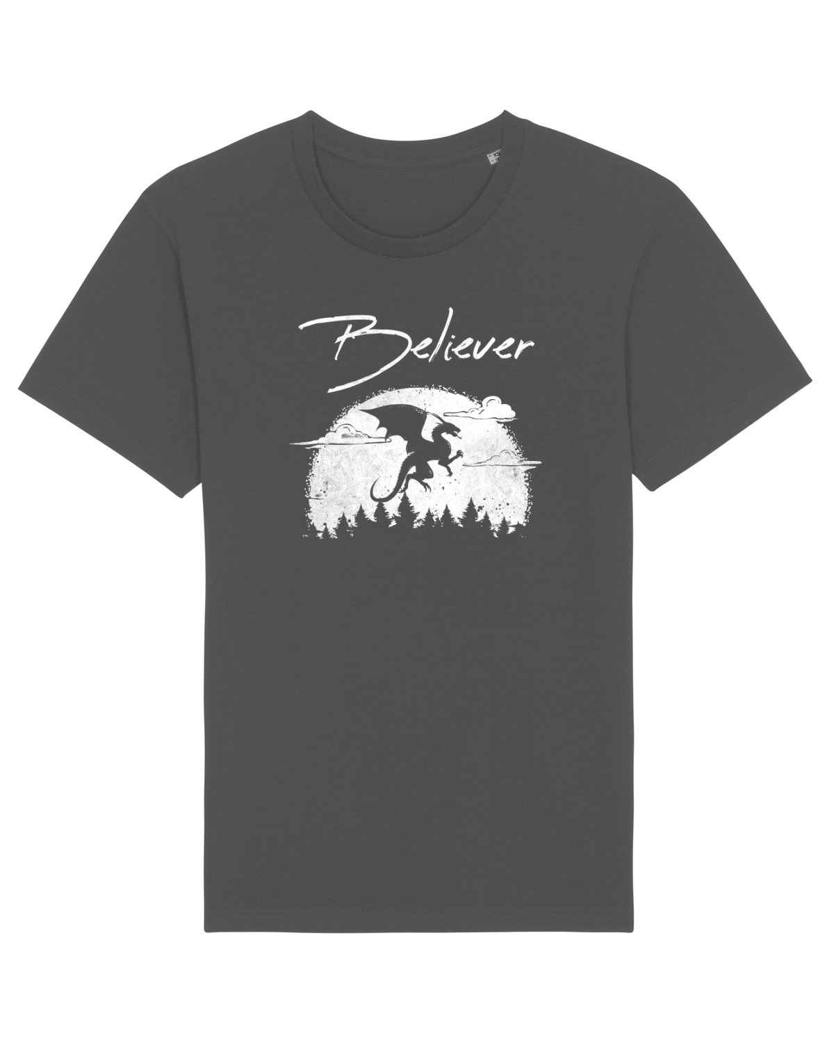 Tricou mânecă scurtă Unisex Rocker Anthracite