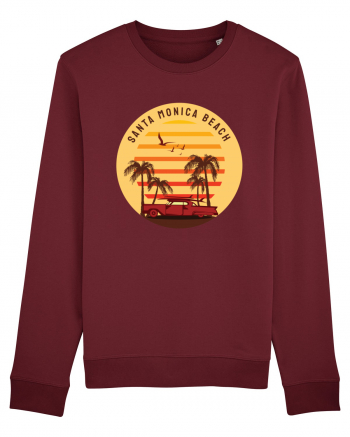 Santa Monica Beach Classic Sunset Burgundy