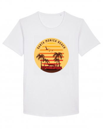 Santa Monica Beach Classic Sunset White