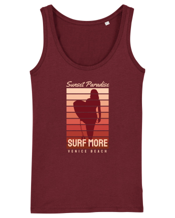 Surf More Venice Beach Burgundy