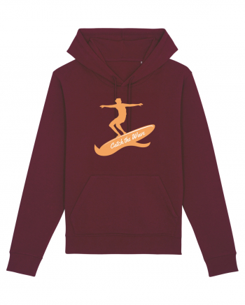 Surfer Catch The Wave Burgundy