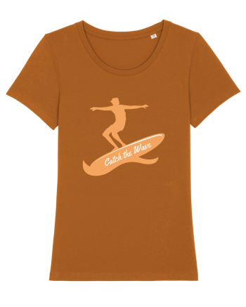 Surfer Catch The Wave Roasted Orange