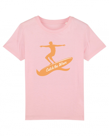 Surfer Catch The Wave Cotton Pink