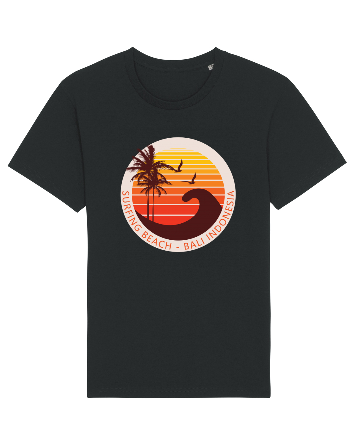 Tricou mânecă scurtă Unisex Rocker Black