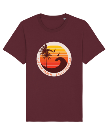 Surfing Beach Sunset Bali  Burgundy