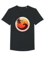 Surfing Beach Sunset Bali  Tricou mânecă scurtă guler larg Bărbat Skater