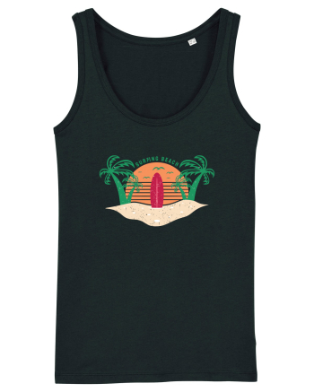 Surfing Beach Black
