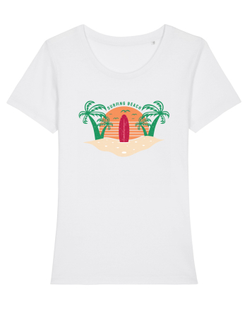Surfing Beach White