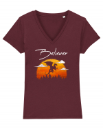 Dragons Believer Tricou mânecă scurtă guler V Damă Evoker