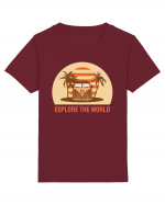 Tiny Home Big Living Beach Sunset Tricou mânecă scurtă  Copii Mini Creator