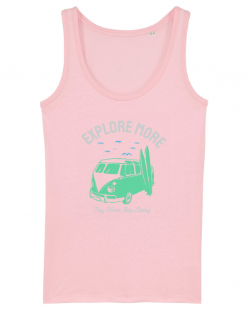 Tiny Home Big Living Beach Surf Cotton Pink