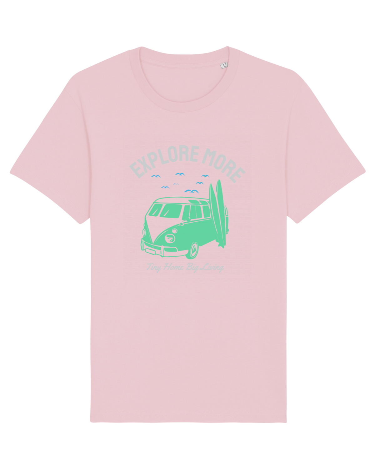 Tricou mânecă scurtă Unisex Rocker Cotton Pink