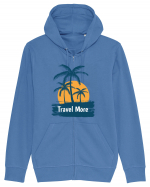 Travel More Amazing Sunset Hanorac cu fermoar Unisex Connector