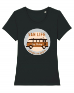 Van Life Explore The World Tricou mânecă scurtă guler larg fitted Damă Expresser