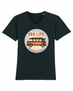 Van Life Explore The World Tricou mânecă scurtă guler V Bărbat Presenter