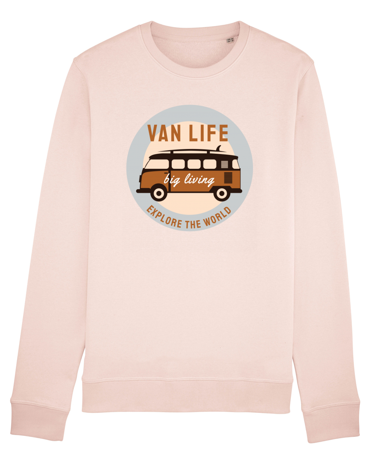 Bluză mânecă lungă Unisex Rise Candy Pink