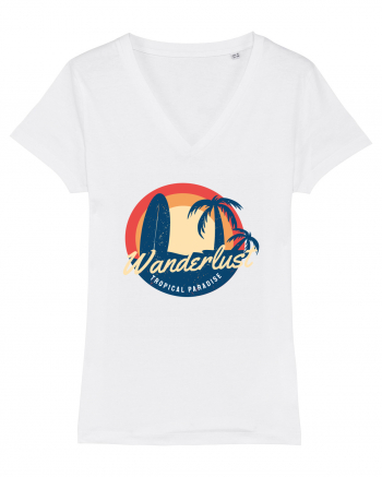 Wanderlust Tropical Paradise White