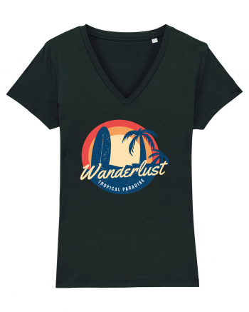 Wanderlust Tropical Paradise Black