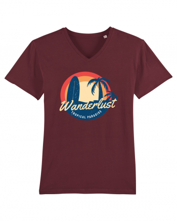 Wanderlust Tropical Paradise Burgundy