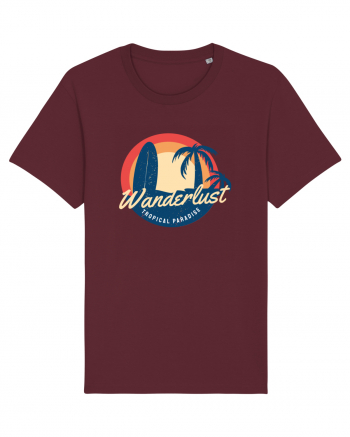 Wanderlust Tropical Paradise Burgundy