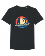 Wanderlust Tropical Paradise Tricou mânecă scurtă guler larg Bărbat Skater