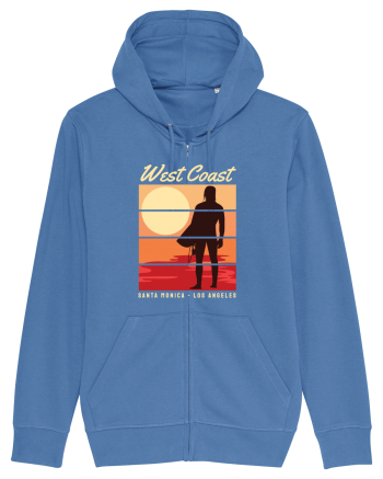 West Coast Santa Monica Beach Bright Blue